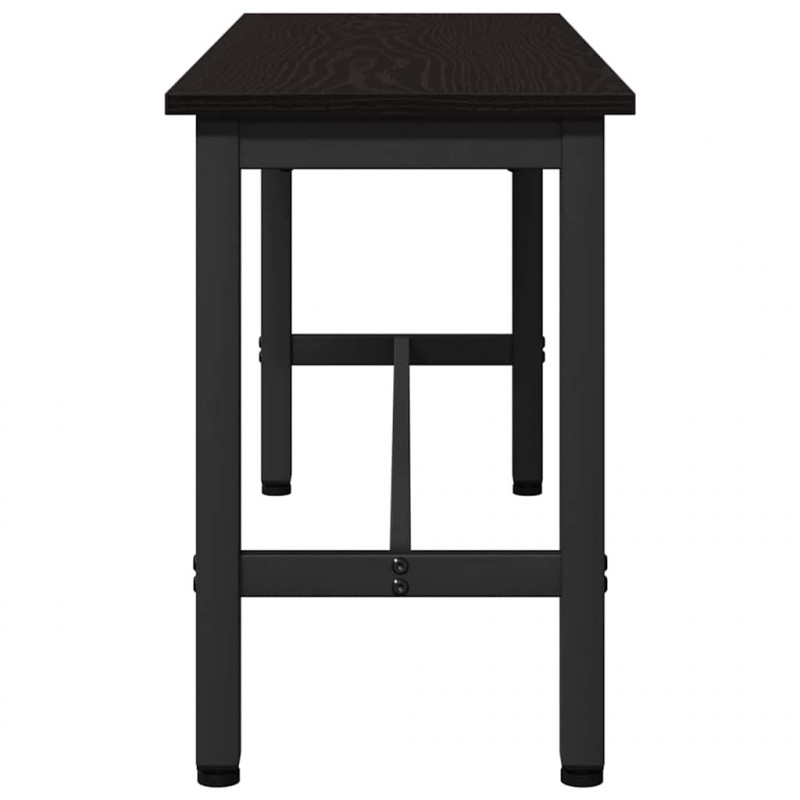 Ławka jadalniana 2 pcs Czarny Dąb 100 x 32,5 x 48,5 cm