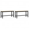 Ławka jadalniana 2 pcs Dąb Sonoma 100 x 32,5 x 48,5 cm
