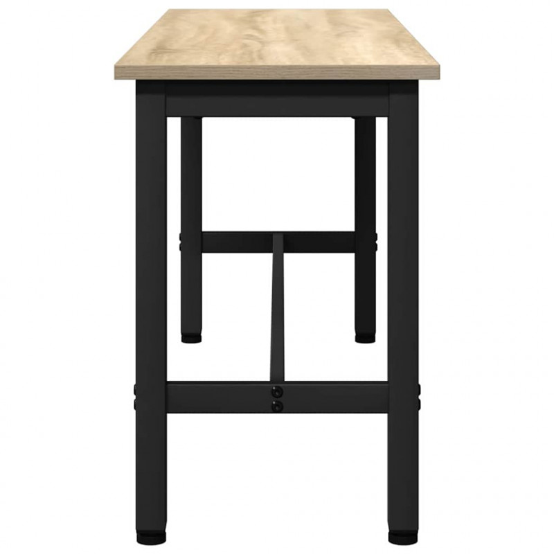 Ławka jadalniana 2 pcs Dąb Sonoma 100 x 32,5 x 48,5 cm