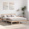 Ramka łóżka Naturalny 150 x 200 cm Lite drewno sosnowe