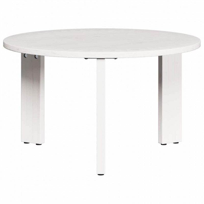 Stolik kawowy 2 pcs Biały Lite drewno sosnowe