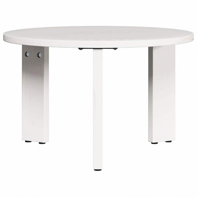 Stolik kawowy 2 pcs Biały Lite drewno sosnowe