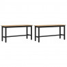 Ławka jadalniana 2 pcs Dąb rzemieślniczy 100 x 32,5 x 48,5 cm