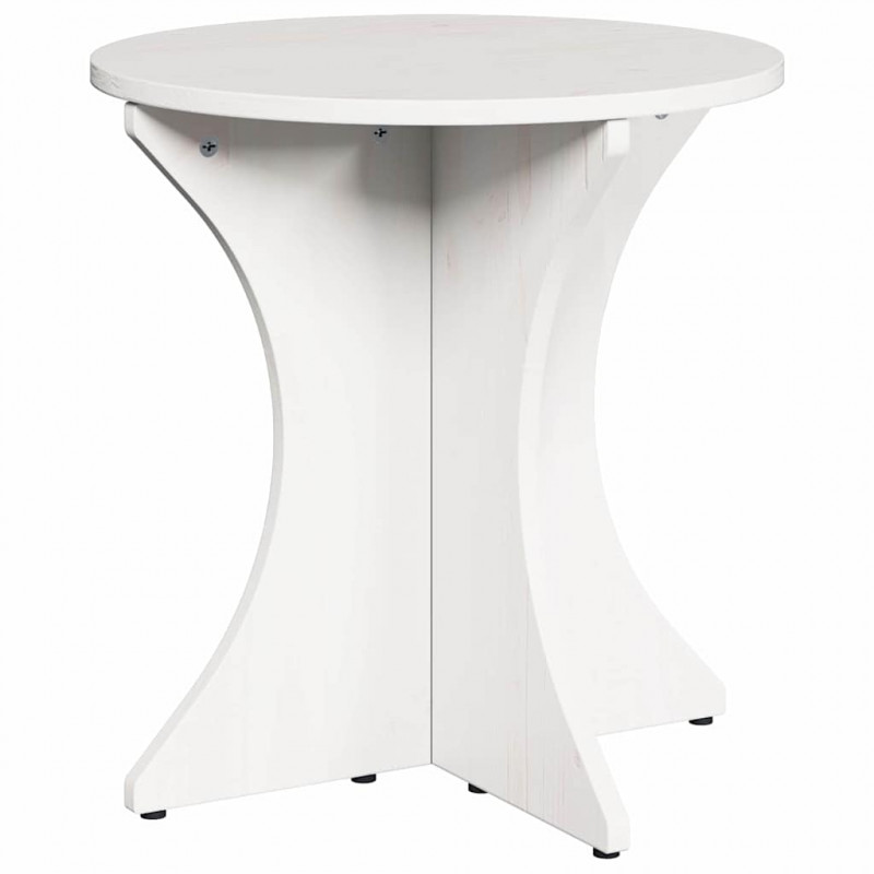 Stolik kawowy 2 pcs Biały Lite drewno sosnowe
