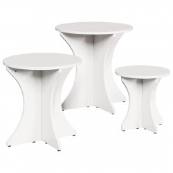 Stolik kawowy 3 pcs Biały