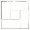 Doniczka ogrodowa Biały 60 x 60 x 50 cm Stal zimnogięta