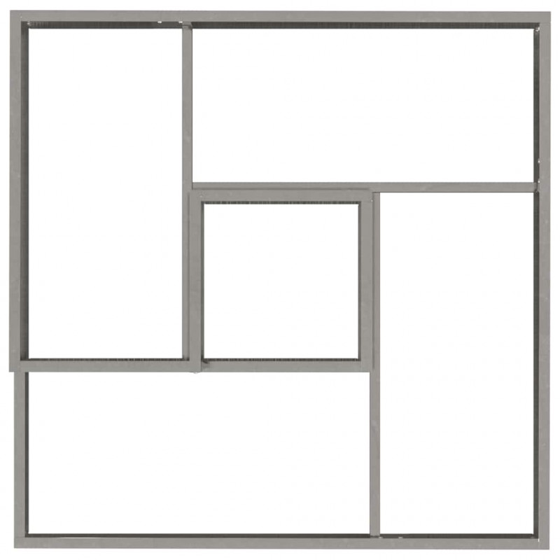 Doniczka ogrodowa Srebrny 60 x 60 x 50 cm Stal nierdzewna
