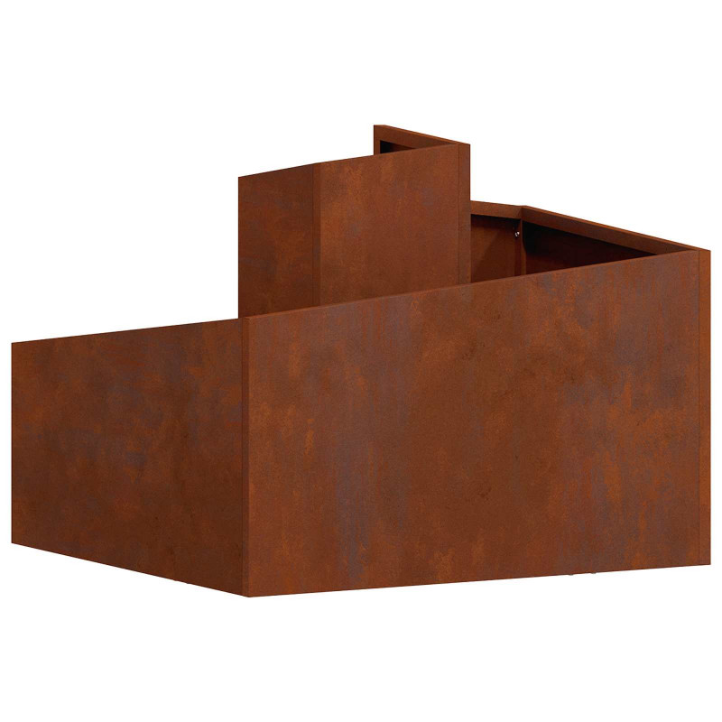 Doniczka ogrodowa Brązowy 60 x 60 x 50 cm