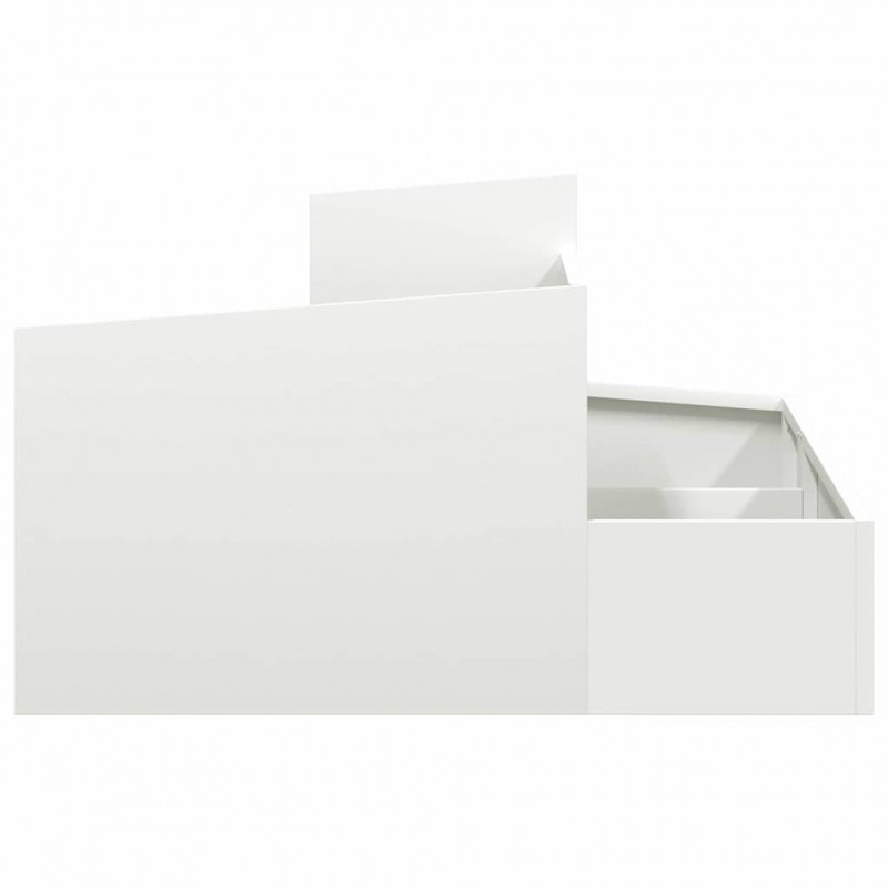 Doniczka ogrodowa Biały 80 x 80 x 50 cm Stal zimnogięta