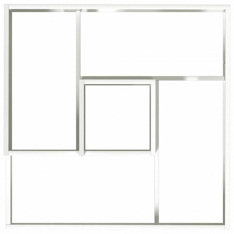 Doniczka ogrodowa Biały 80 x 80 x 50 cm Stal zimnogięta