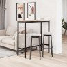 stół Naturalny 100 x 40 x 101 cm Drewno inżynieryjne i stal