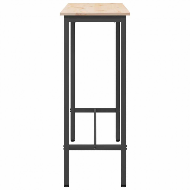 stół Naturalny 100 x 40 x 101 cm Drewno inżynieryjne i stal