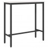 stół Biały 100 x 40 x 101 cm Drewno inżynieryjne i stal
