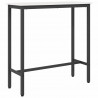 stół Biały 100 x 40 x 101 cm Drewno inżynieryjne i stal