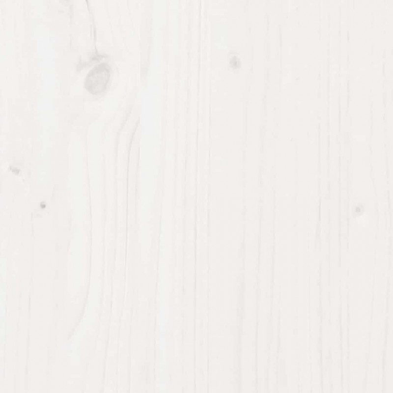 stół Biały 100 x 40 x 101 cm Drewno inżynieryjne i stal