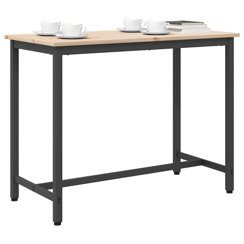 stół Naturalny 100 x 50 x 77 cm Drewno inżynieryjne i stal