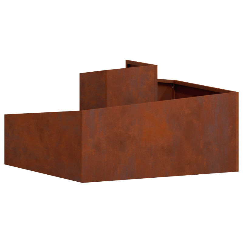 Doniczka ogrodowa Brązowy 80 x 80 x 50 cm
