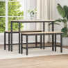 Ławka jadalniana Naturalny 100 x 32,5 x 49 cm
