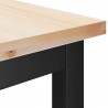 Ławki do jadalni 2 pcs Naturalny 100 x 32,5 x 49 cm