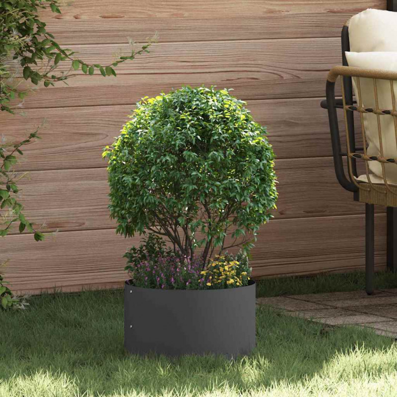 Pierścień doniczki 5 pcs Czarny 30 x 30 x 20 cm Stal zimnogięta