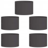 Pierścień doniczki 5 pcs Czarny 30 x 30 x 20 cm Stal zimnogięta