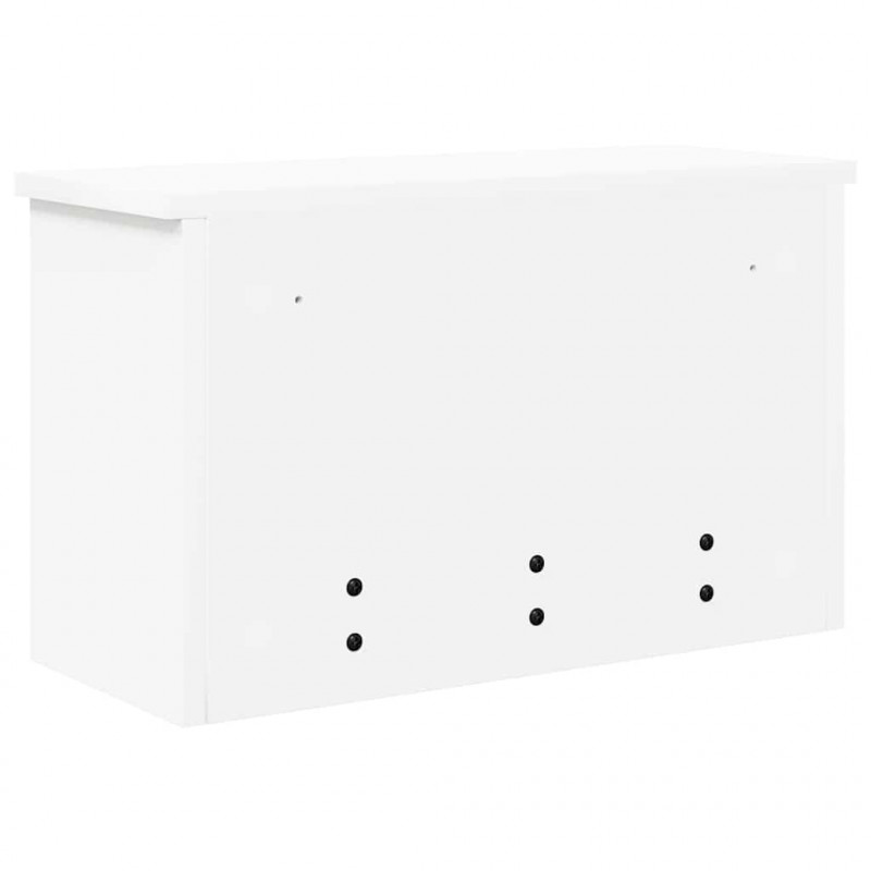 Wieszak na płaszcze montowany na ścianie Biały 50 x 20 x 30 cm