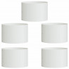 Pierścień doniczki 5 pcs Biały 30 x 30 x 20 cm Stal zimnogięta