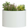 Pierścień doniczki 5 pcs Biały 30 x 30 x 20 cm Stal zimnogięta