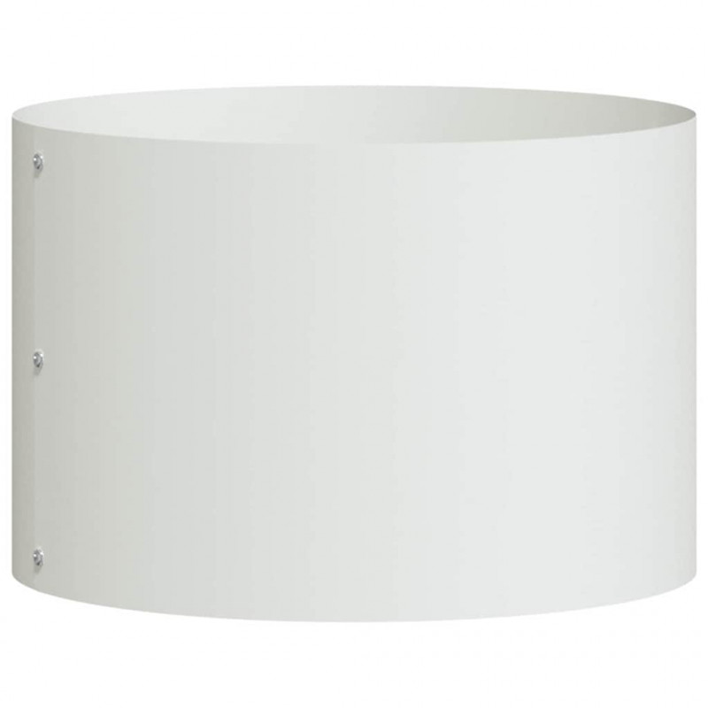 Pierścień doniczki 5 pcs Biały 30 x 30 x 20 cm Stal zimnogięta