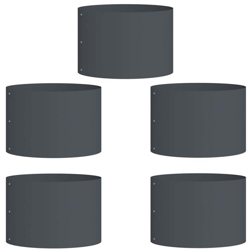 Pierścień doniczki 5 pcs Antracyt 30 x 30 x 20 cm