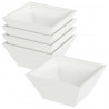 Doniczka ogrodowa 5 pcs Biały 35 x 35 x 15 cm Stal zimnogięta