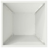 Doniczka ogrodowa 5 pcs Biały 35 x 35 x 15 cm Stal zimnogięta