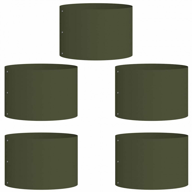 Pierścień doniczki 5 pcs Zielony oliwkowy 30 x 30 x 20 cm
