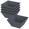 Doniczka ogrodowa 5 pcs Antracyt 35 x 35 x 15 cm