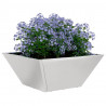 Doniczka ogrodowa Srebrny 35 x 35 x 15 cm Stal nierdzewna