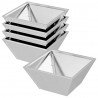 Doniczka ogrodowa 5 pcs Srebrny 35 x 35 x 15 cm Stal nierdzewna