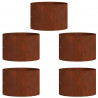Pierścień doniczki 5 pcs Brązowy 30 x 30 x 20 cm