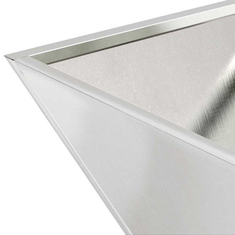 Doniczka ogrodowa 5 pcs Srebrny 35 x 35 x 15 cm Stal nierdzewna