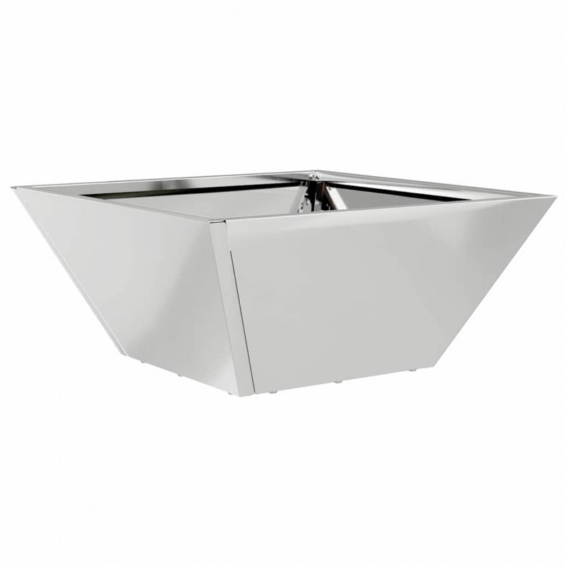 Doniczka ogrodowa Srebrny 35 x 35 x 15 cm Stal Galwanizowana