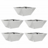 Doniczka ogrodowa 5 pcs Srebrny 35 x 35 x 15 cm