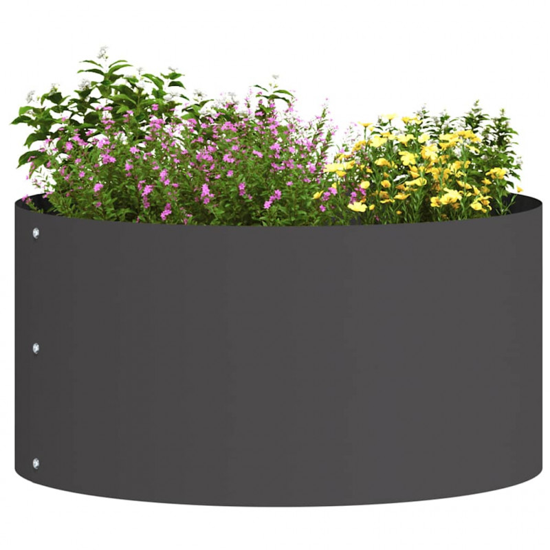 Pierścień doniczki 5 pcs Czarny 40 x 40 x 20 cm Stal zimnogięta
