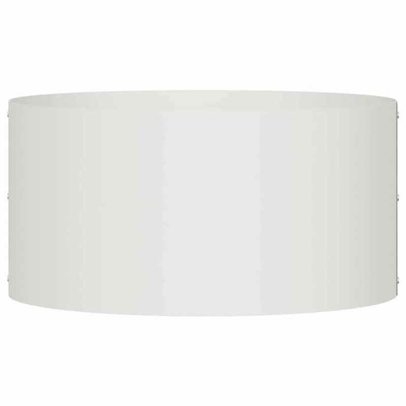 Pierścień doniczki Biały 40 x 40 x 20 cm Stal zimnogięta