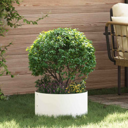 Pierścień doniczki 5 pcs Biały 40 x 40 x 20 cm Stal zimnogięta