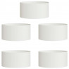 Pierścień doniczki 5 pcs Biały 40 x 40 x 20 cm Stal zimnogięta