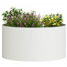Pierścień doniczki 5 pcs Biały 40 x 40 x 20 cm Stal zimnogięta