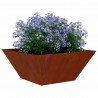 Doniczka ogrodowa 5 pcs Rdzawy 35 x 35 x 15 cm