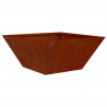 Doniczka ogrodowa 5 pcs Rdzawy 35 x 35 x 15 cm