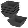 Doniczka ogrodowa 5 pcs Czarny 40 x 40 x 15 cm Stal zimnogięta