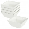 Doniczka ogrodowa 5 pcs Biały 40 x 40 x 15 cm Stal zimnogięta