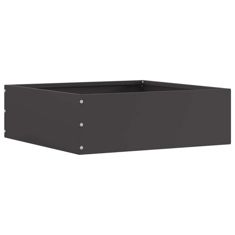 Krawężnik do trawnika Czarny 40 x 40 x 13 cm Stal